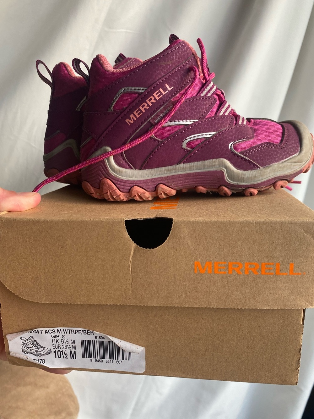 Merrell Kids' Pink Hiking Boots